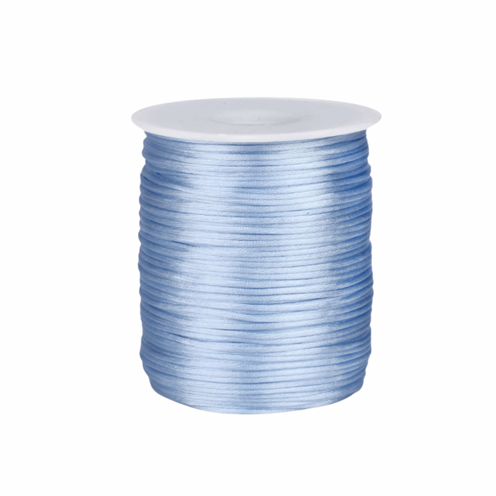 Ribbon Wired Satin - 100m Geflochtene Satinkordel 1,5mm Seidig Glänzende