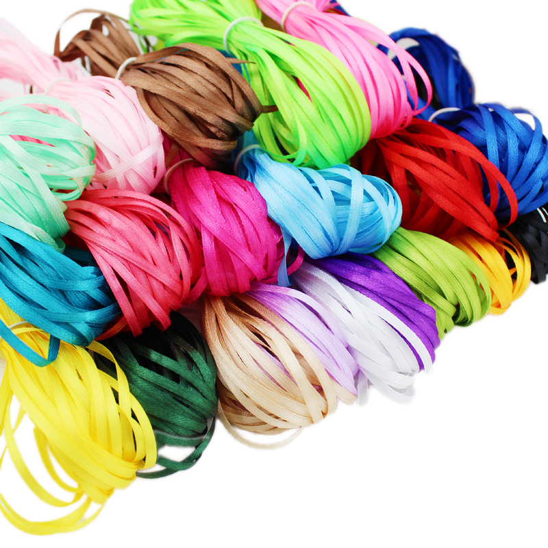 Ribbon Wired Satin - (40 Meter/Rolle) 1/8' (3mm) Einseitiges Satinband