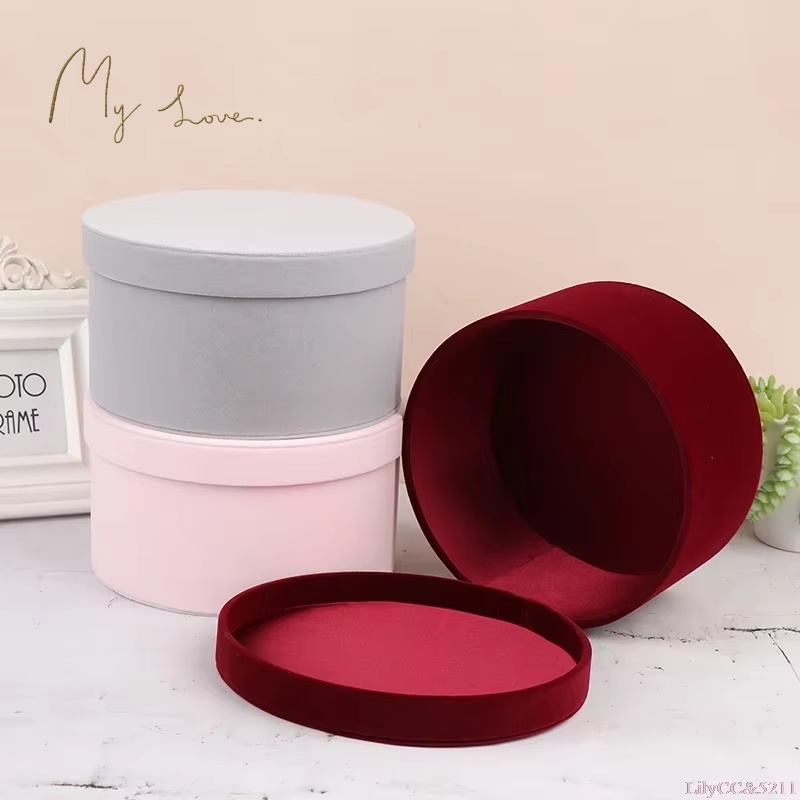 Samt runde Blumen box, Blumen- – Florist Flower Supply Bewertung und Preis