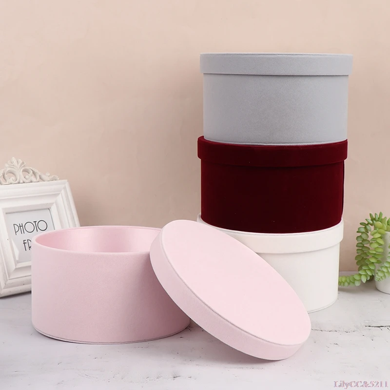Samt runde Blumen box, Blumen- – Florist Flower Supply Bewertung und Preis