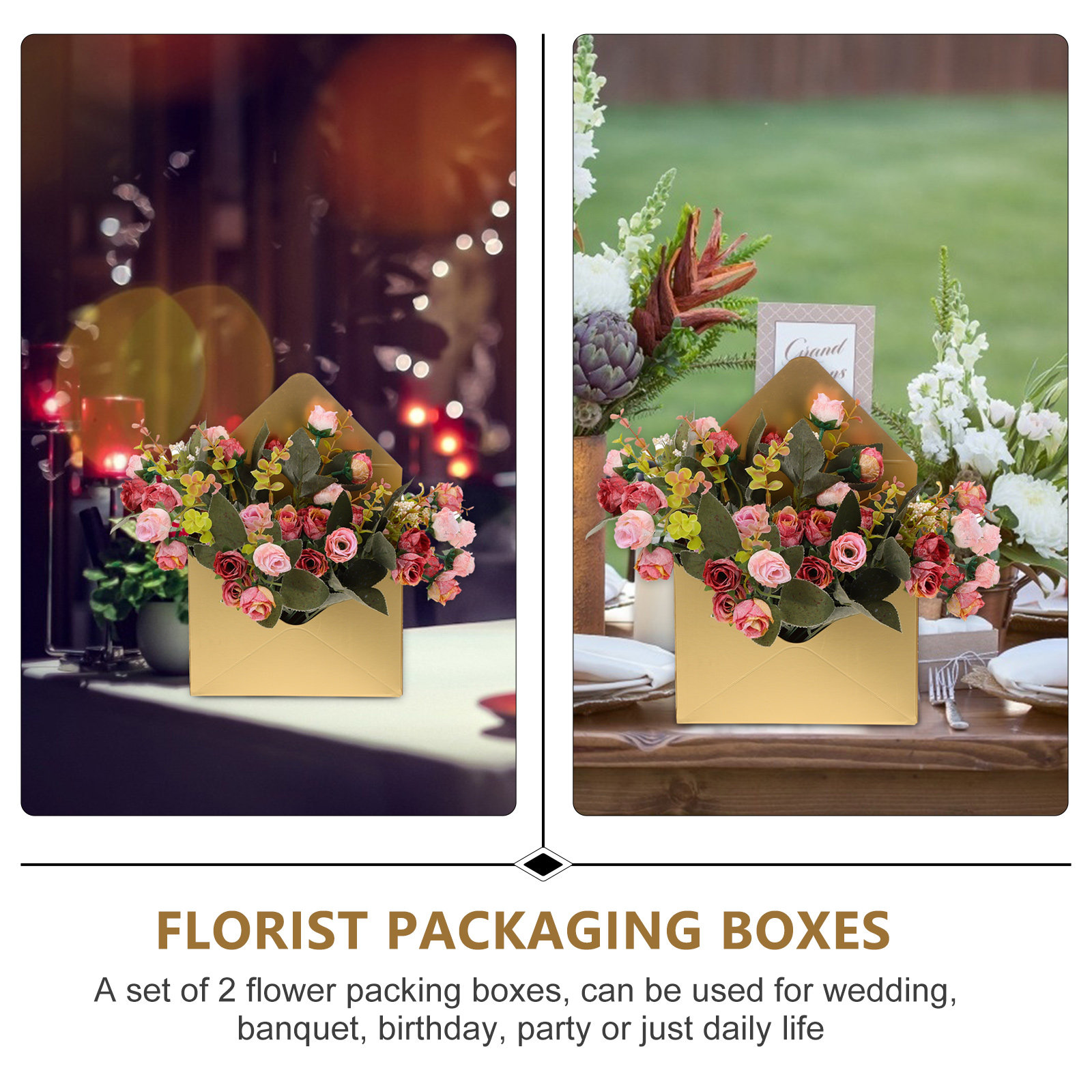 2 Stück Blumenverpackungsboxen – Florist Flower Supply Bewertung und Preis