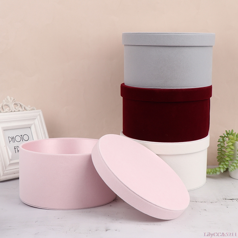 Runde Blumenbox aus Samt, Gesc – Florist Flower Supply Bewertung und Preis