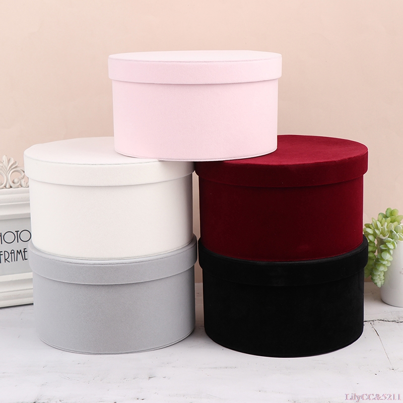 Runde Blumenbox aus Samt, Gesc – Florist Flower Supply Bewertung und Preis