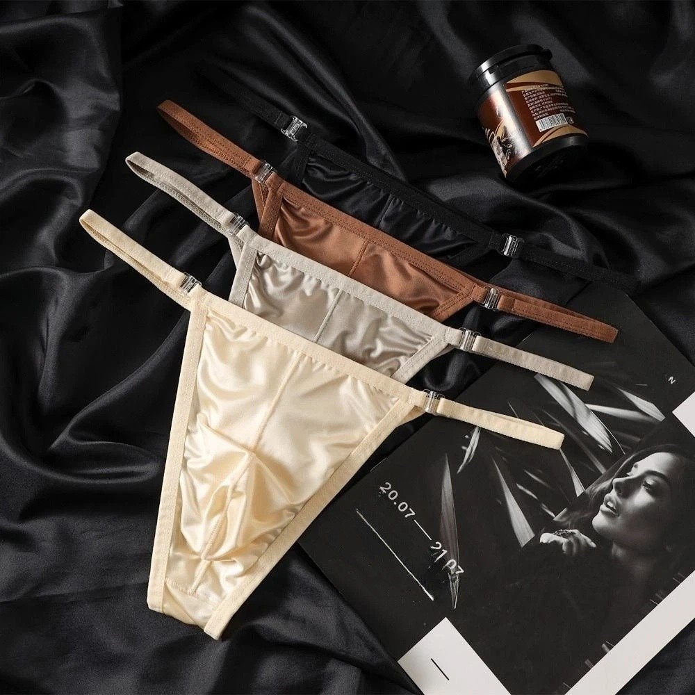 Unterhosen T-Back Herren Tanga – Ribbon Wired Satin Bewertung und Preis